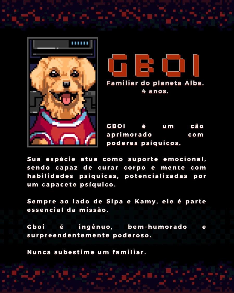 GBoi — Familiar do planeta Alba. 4 anos.